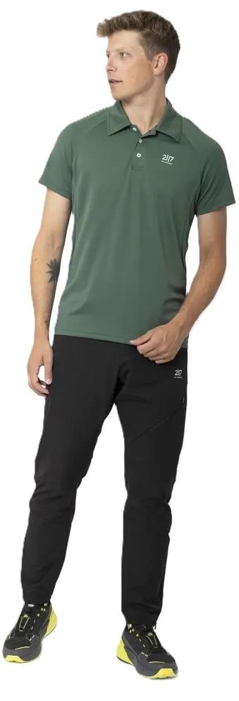 2117 of Sweden Fröseke Technical Pique polo da uomo, forest green
