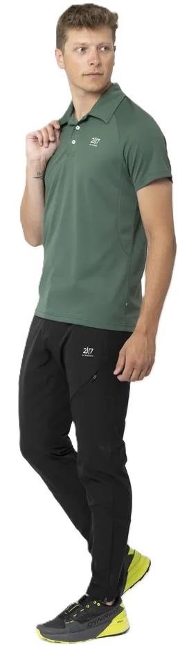 2117 of Sweden Fröseke Technical Pique polo da uomo, forest green