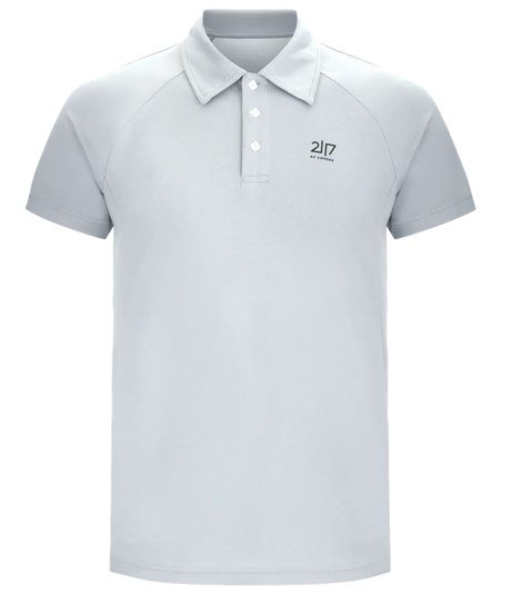 2117 of Sweden Fröseke Technical Pique polo da uomo, pearl blue