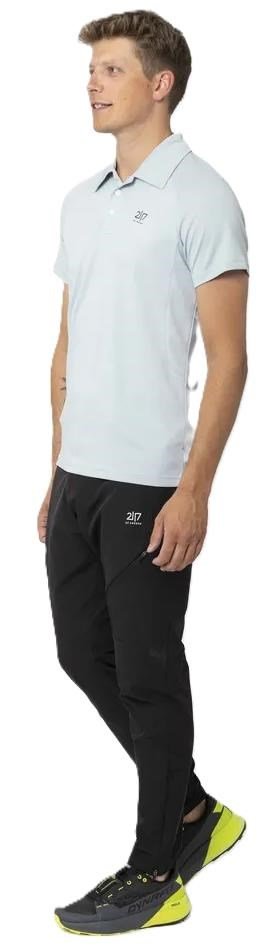 2117 of Sweden Fröseke Technical Pique polo da uomo, pearl blue