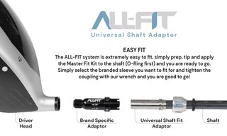 Kit adattatore shaft All-Fit Master Wood Fit - Ping - Driver/Fairway