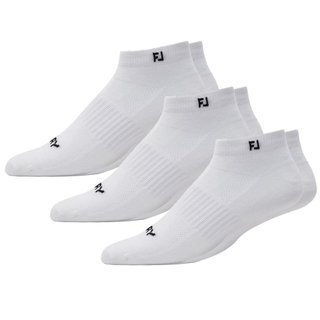 FootJoy ProDry Lightweight Sport calze da uomo, bianche, EU 39-46 (3 paia)