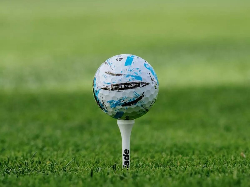 TaylorMade SpeedSoft Ink palline da golf, mix colori (blu, verde, arancione, rosa)