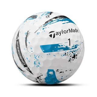 TaylorMade SpeedSoft Ink palline da golf, mix colori (blu, verde, arancione, rosa)