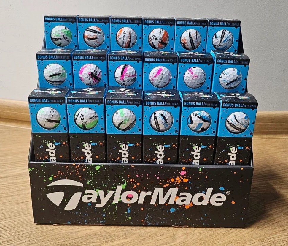 TaylorMade SpeedSoft Ink palline da golf, mix colori (blu, verde, arancione, rosa)