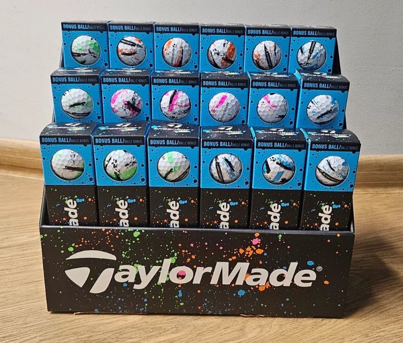 TaylorMade SpeedSoft Ink palline da golf, mix colori (blu, verde, arancione, rosa)