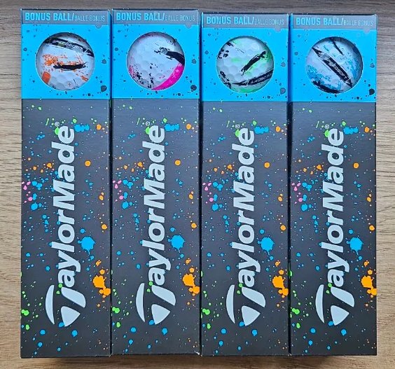 TaylorMade SpeedSoft Ink palline da golf, mix colori (blu, verde, arancione, rosa)