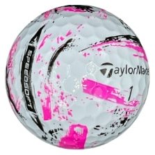 TaylorMade SpeedSoft Ink palline da golf, mix colori (blu, verde, arancione, rosa)