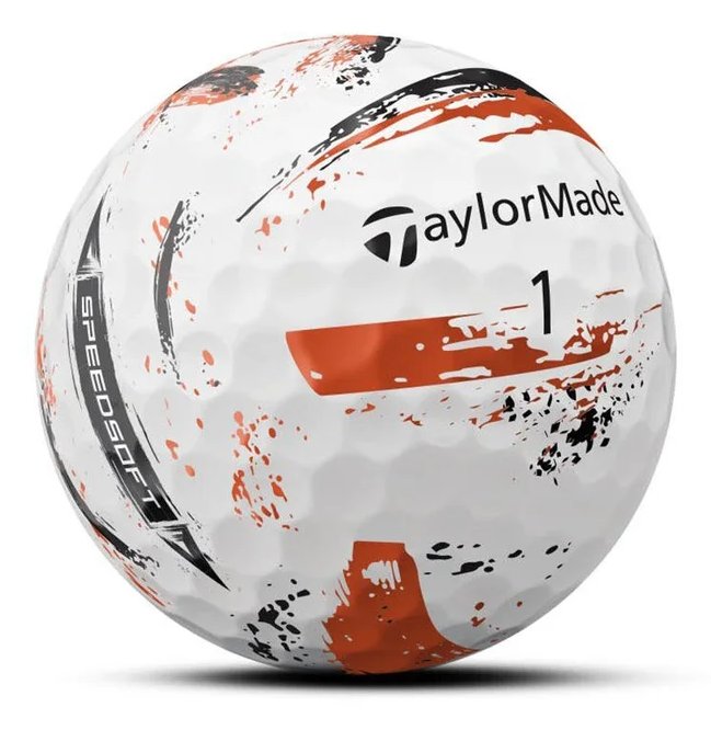 TaylorMade SpeedSoft Ink palline da golf, mix colori (blu, verde, arancione, rosa)