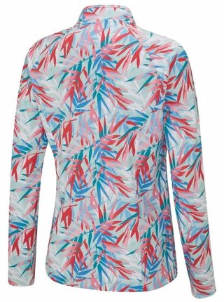 PING Arwen Printed Longsleeve polo da donna, tropic retreat