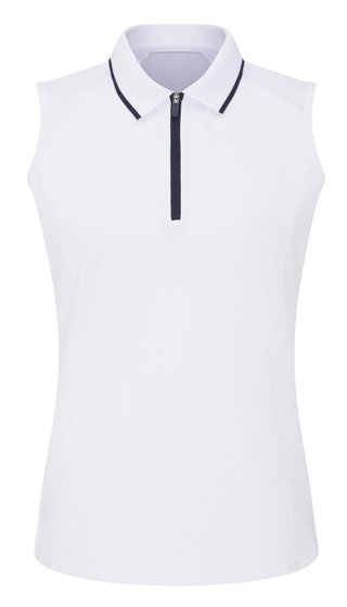 PING Eben Sleeveless polo da donna, bianco