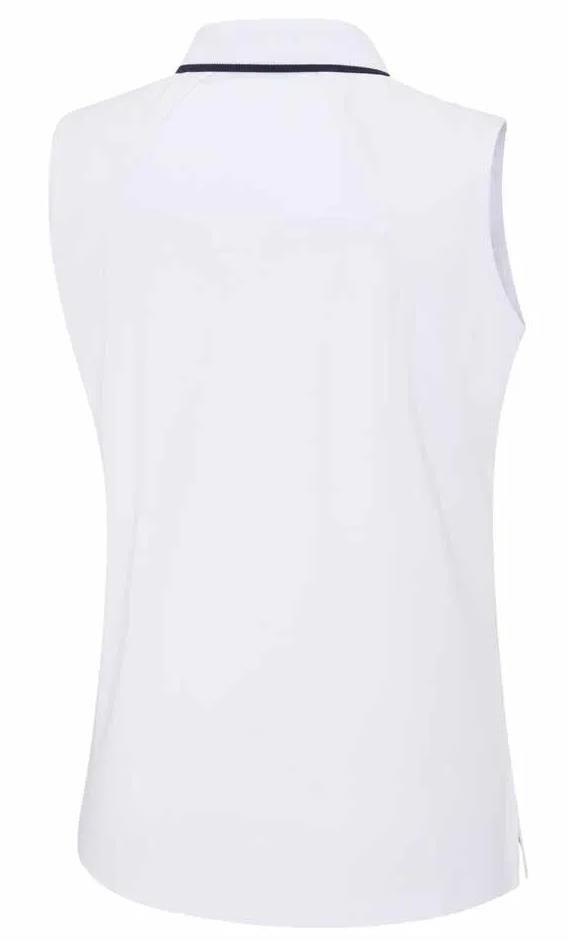 PING Eben Sleeveless polo da donna, bianco