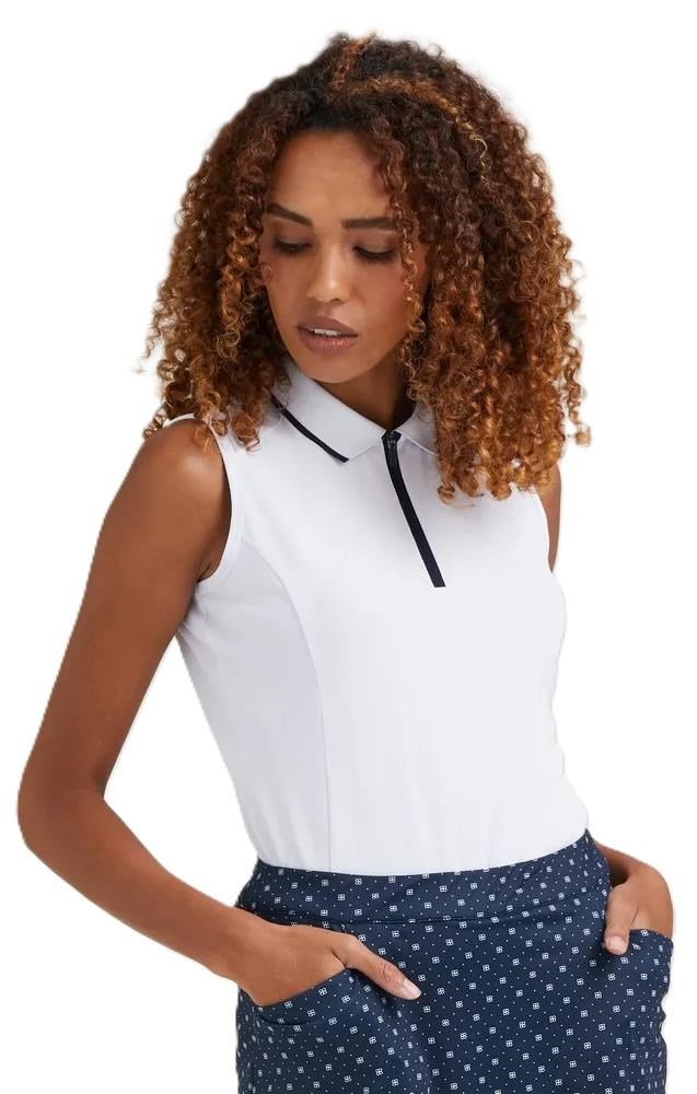 PING Eben Sleeveless polo da donna, bianco
