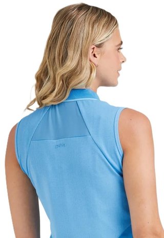 PING Eben Sleeveless polo da donna, infinity blue