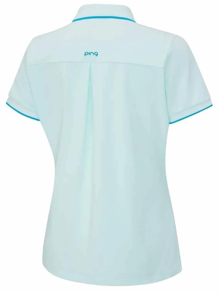 PING Viviana Tipped polo da donna, seaspray