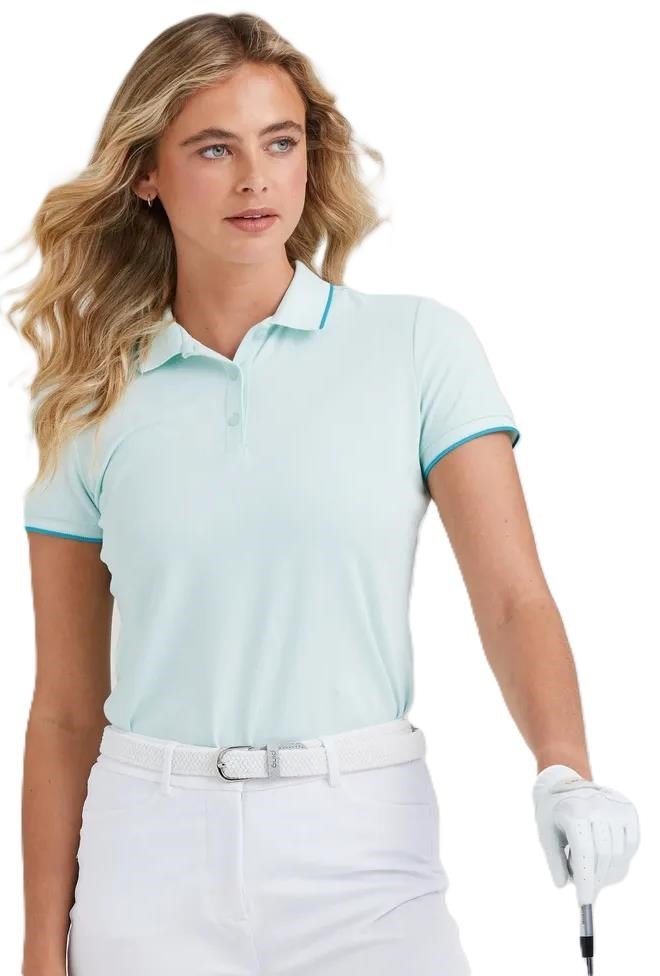 PING Viviana Tipped polo da donna, seaspray