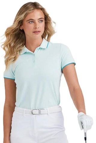 PING Viviana Tipped polo da donna, seaspray