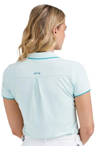 PING Viviana Tipped polo da donna, seaspray