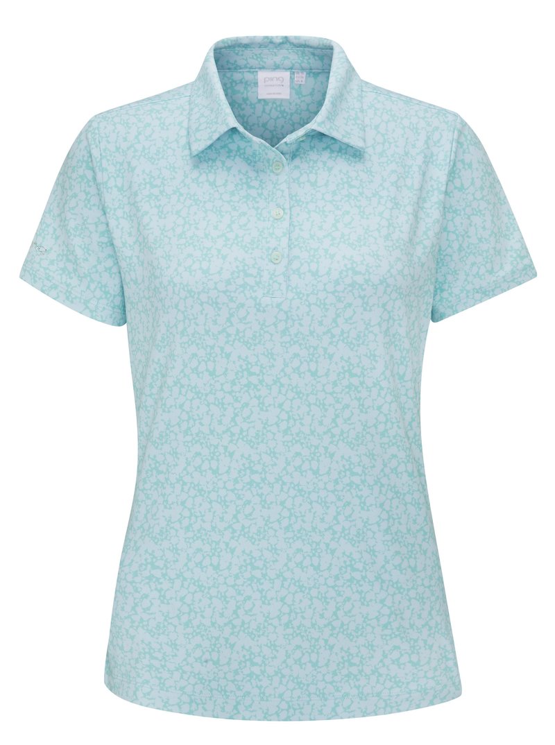 PING Aeria Printed polo da donna, splash
