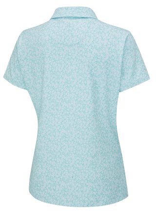 PING Aeria Printed polo da donna, splash