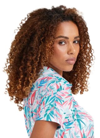 PING Aeria Printed polo da donna, tropic retreat