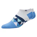 FootJoy ProDry Lightweight Low-Cut Fashion calzini da donna, bianco/blu/navy