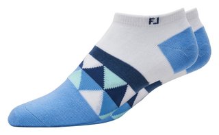 FootJoy ProDry Lightweight Low-Cut Fashion calzini da donna, bianco/blu/navy