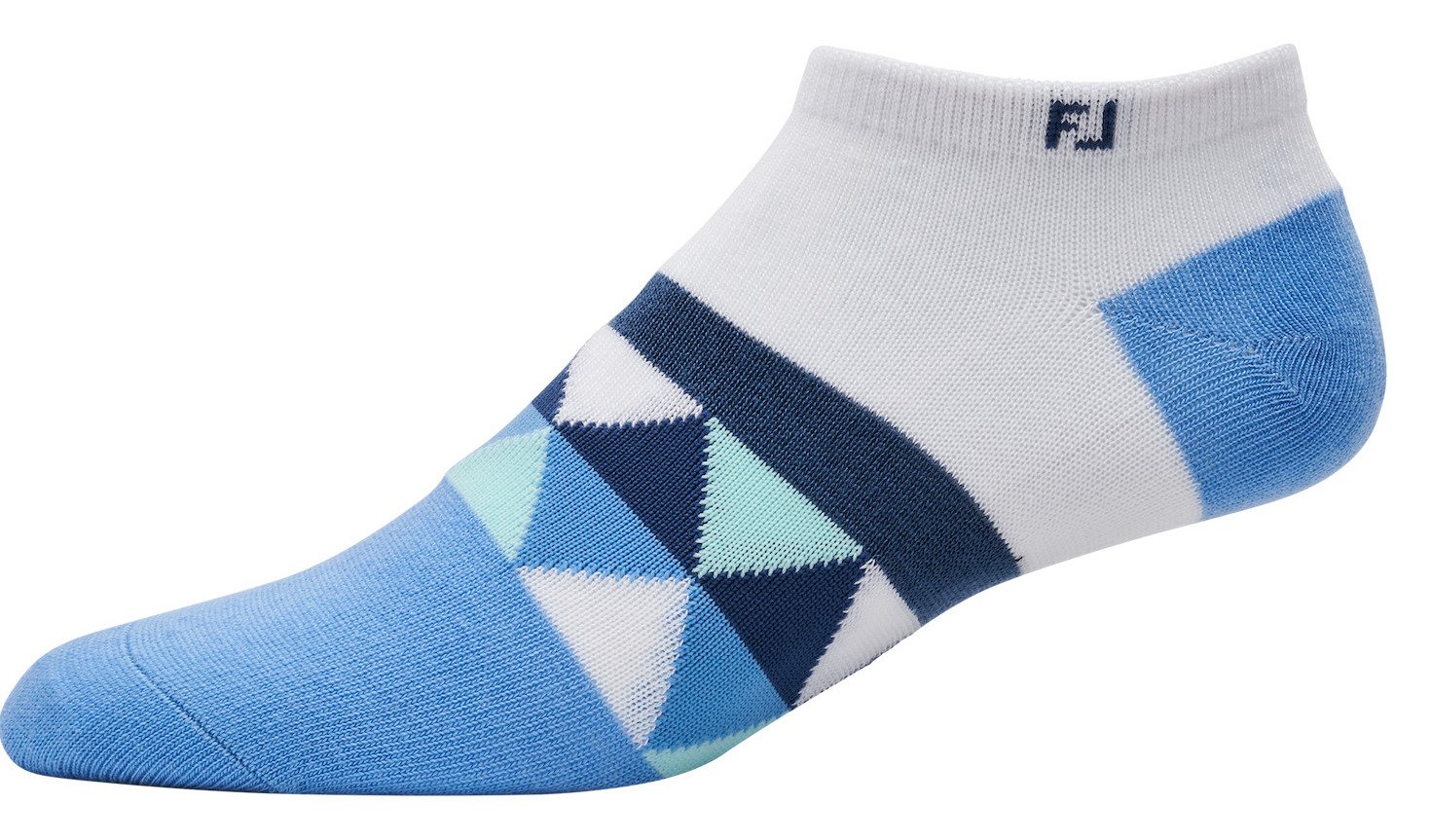 FootJoy ProDry Lightweight Low-Cut Fashion calzini da donna, bianco/blu/navy