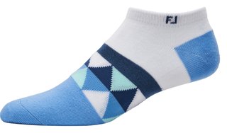 FootJoy ProDry Lightweight Low-Cut Fashion calzini da donna, bianco/blu/navy