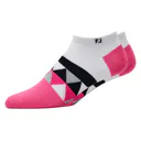 FootJoy ProDry Lightweight Low-Cut Fashion calzini da donna, bianco/rosa