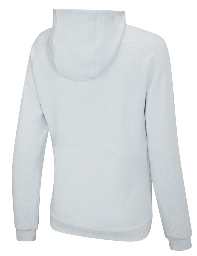PING Rhona Textured felpa con cappuccio da donna, grigio chiaro