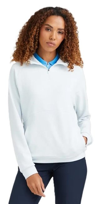 PING Rhona Textured felpa con cappuccio da donna, grigio chiaro