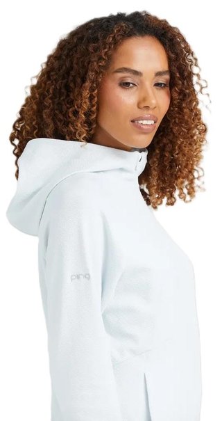PING Rhona Textured felpa con cappuccio da donna, grigio chiaro