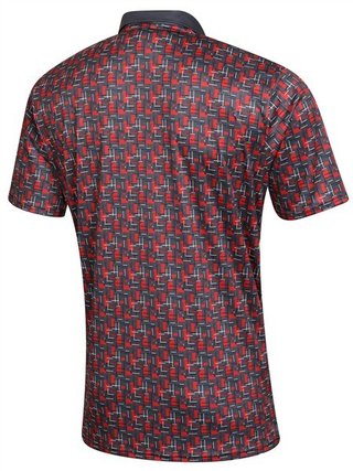 Fashion Sports Wear Lisabon polo da uomo, nero/rosso
