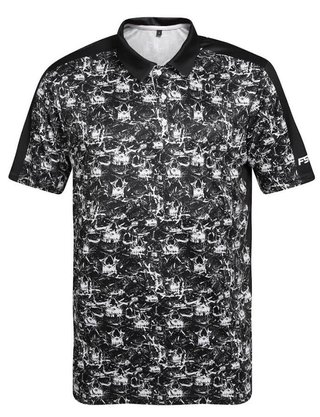 Fashion Sports Wear Skulls polo uomo, nero