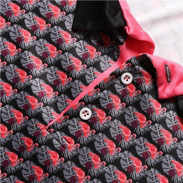 Fashion Sports Wear Nairobi polo da uomo, nero/rosa
