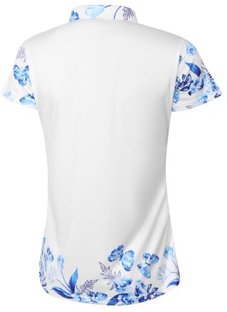 Fashion Sports Wear Tirana polo da donna, bianco/blu