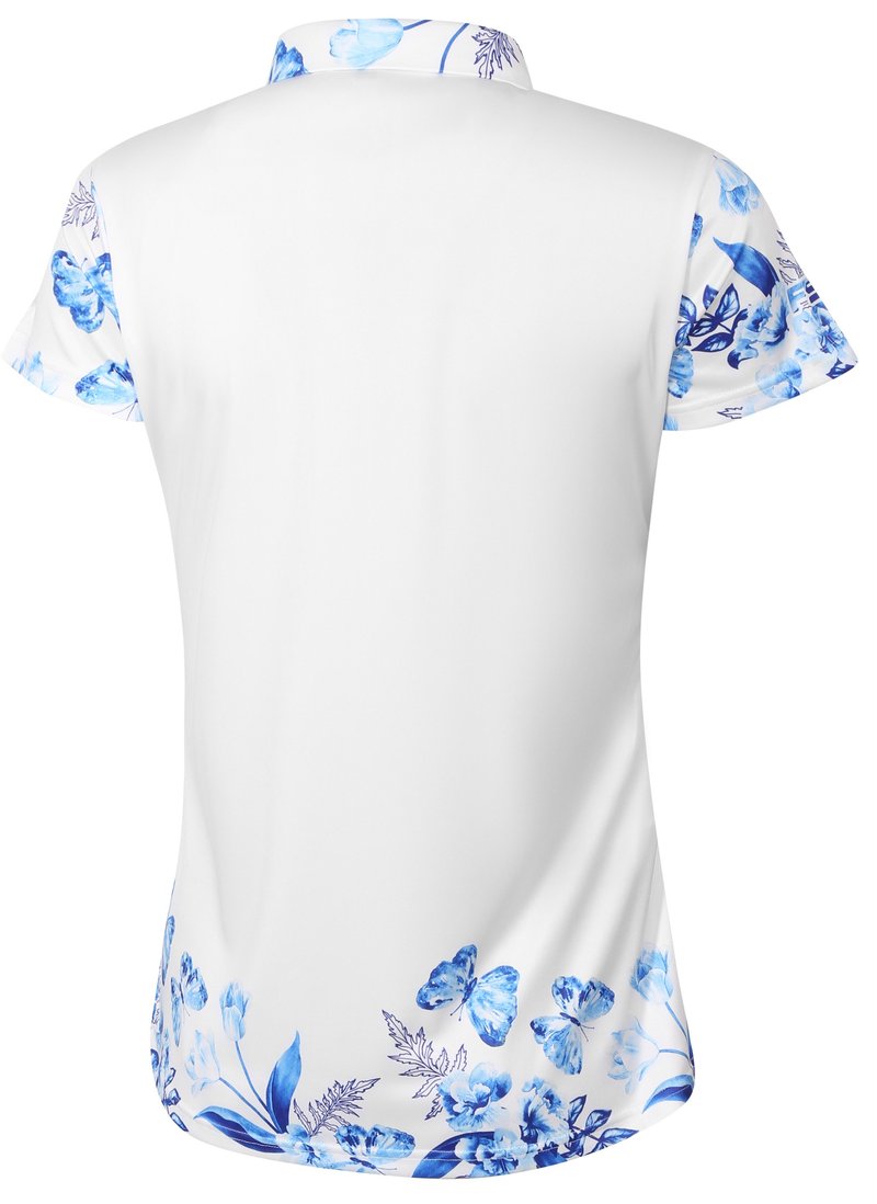 Fashion Sports Wear Tirana polo da donna, bianco/blu