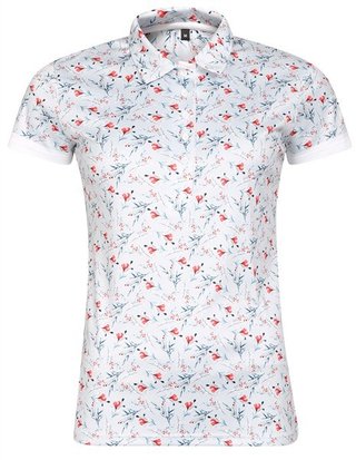 Fashion Sports Wear Malaga polo da donna, grigio/rosso