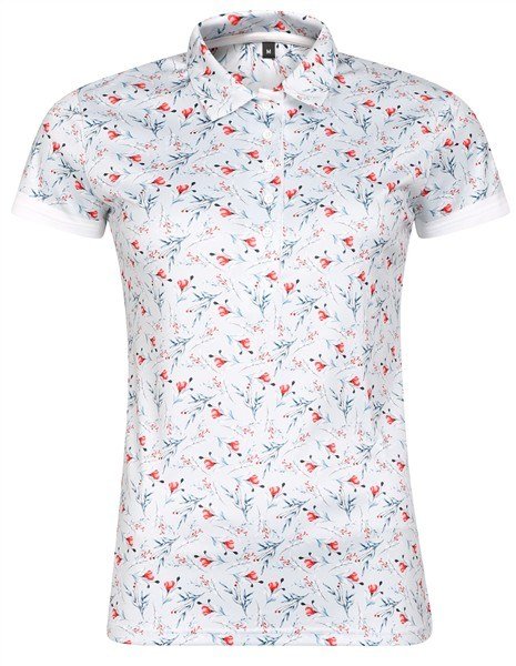 Fashion Sports Wear Malaga polo da donna, grigio/rosso