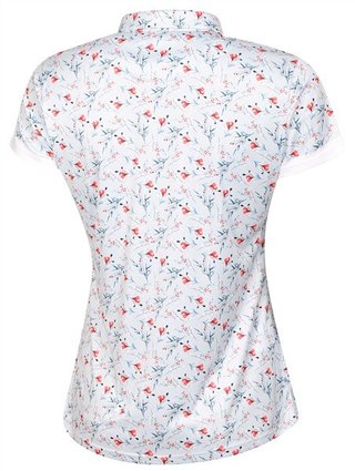 Fashion Sports Wear Malaga polo da donna, grigio/rosso