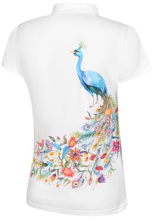 Fashion Sports Wear Valencia polo da donna, bianco