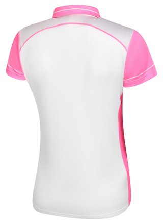 Fashion Sports Wear Accra Pink polo da donna, bianco/rosa