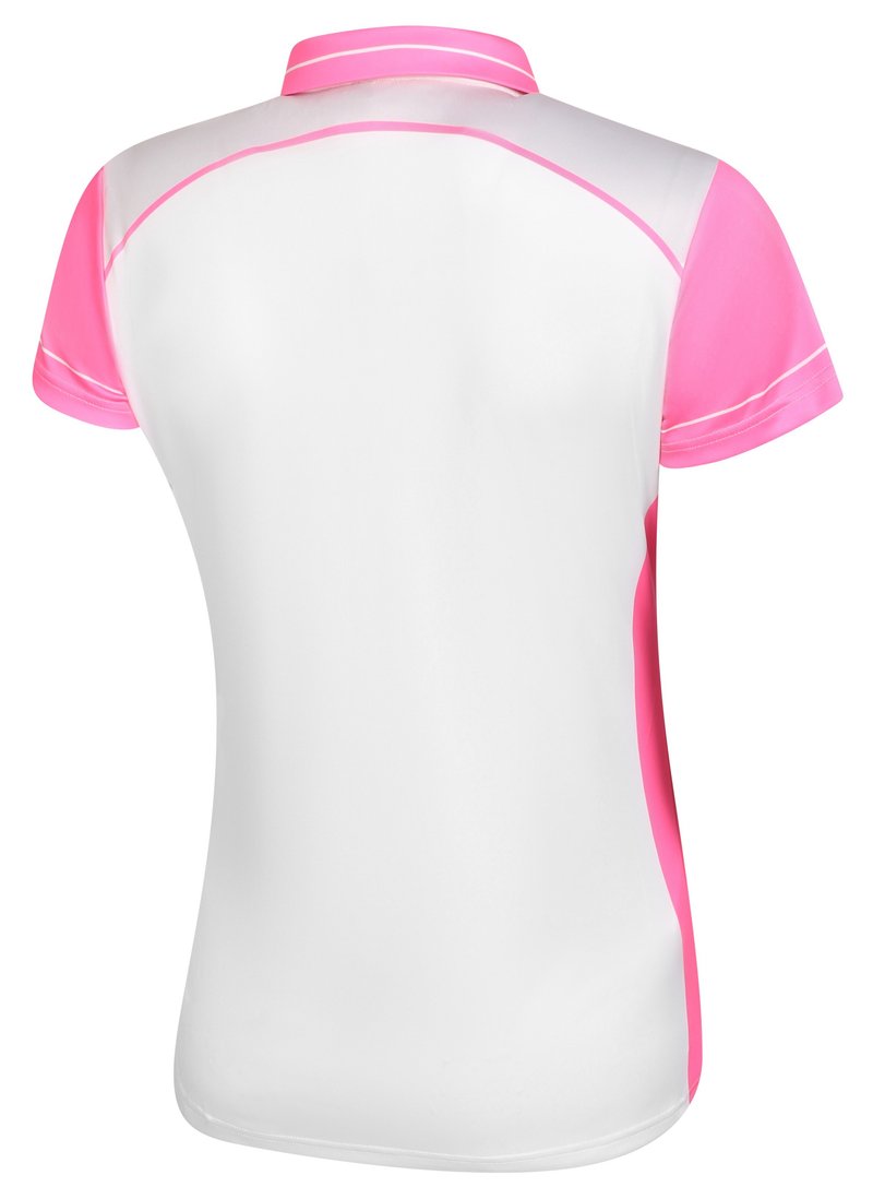 Fashion Sports Wear Accra Pink polo da donna, bianco/rosa