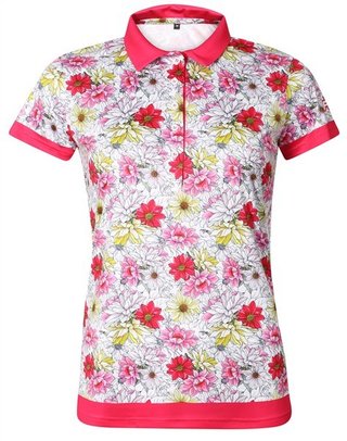 Fashion Sports Wear Luanda polo da donna, bianco/rosso