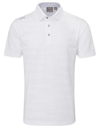 PING Claude Camo Mesh polo uomo, bianco
