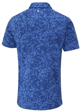 PING Marek Camo Jacquard polo da uomo, bright cobalt multi