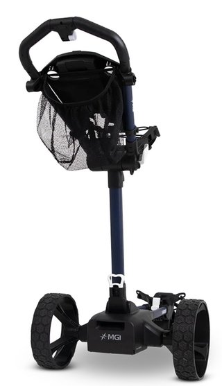 MGI E-Boost hybrid golf trolley 2026 carrello elettrico, blu opaco