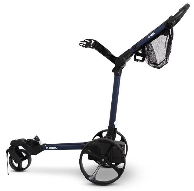 MGI E-Boost hybrid golf trolley 2026 carrello elettrico, blu opaco