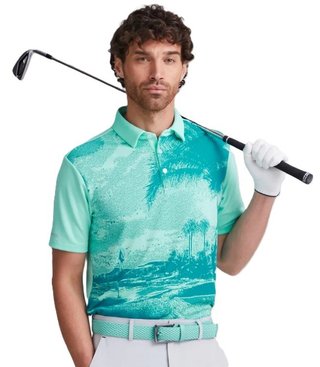 PING Tiago polo da uomo, green bay multi
